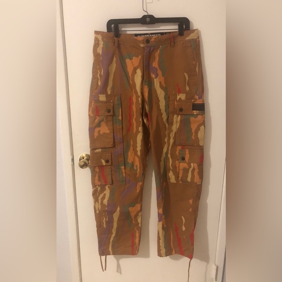 Billionaire Boys Club Other - BBC Billionaire Boys Club Lion Camo Cargo Pants Unisex Baggy Wide Leg sze 34